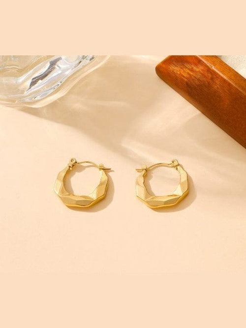 Aganya kreation ES-306 – 18k Gold Plated Stainless Steel Tarnish Free
