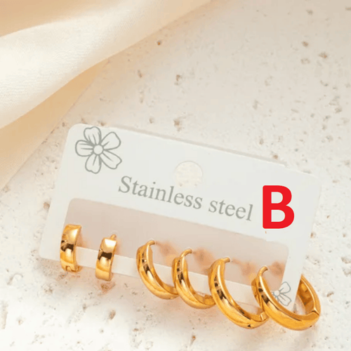 Aganya kreation Eseera Earrings 18k Gold Plated Stainless Steel Tarnish Free Waterproof Female Jewellery