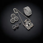 Aganya kreation German silver set German Silver Gaj Combo - Elegant Accessory Set for All Occasions