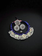 Aganya kreation German silver set Jhanki Set - Luxurious Thread Choker Combo with Matching Accessories