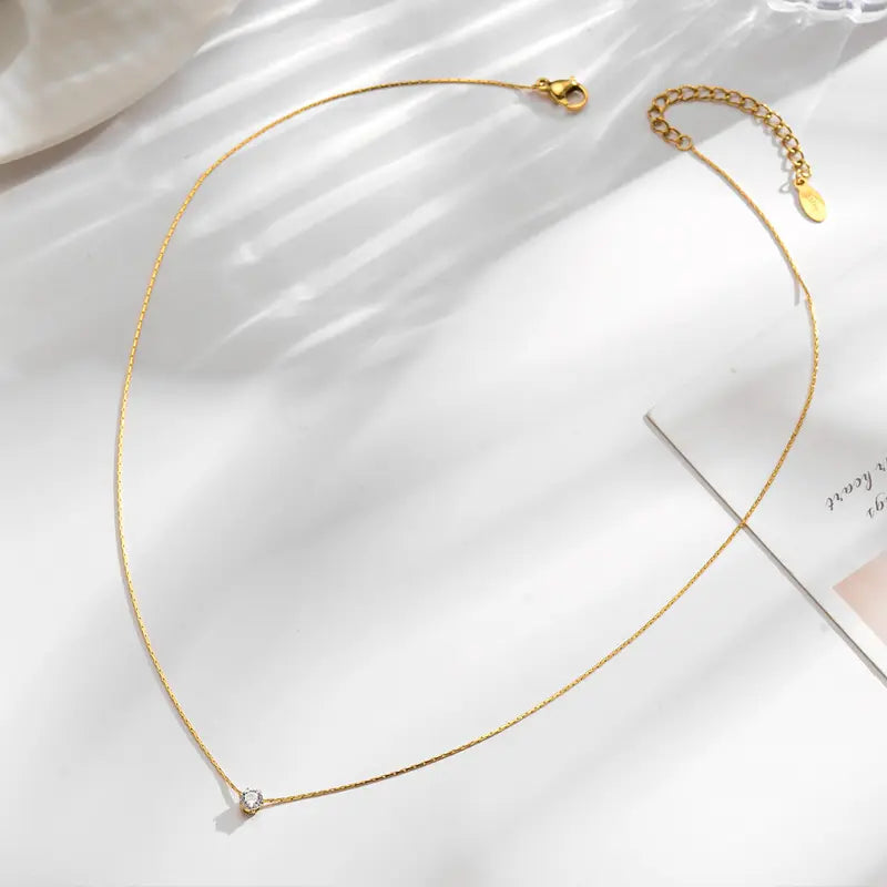 C-188 18k Gold Plated Stainless Steel Tarnish Free Waterproof Female Jewellery