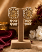 Aganya kreation Jewelry Ekdant Polki Kundan Earrings - Timeless Elegance