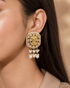 Aganya kreation Jewelry Ekdant Polki Kundan Earrings - Timeless Elegance