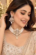 Aganya kreation Jewelry Nitya Choker - Exquisite Ethnic Jewelry for Every Occasion