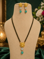 Aganya kreation Jewelry Rajvanshi AD & Onyx Mangalsutra — strongest royal/heritage feel