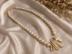 Aganya kreation Jewelry Real Freshwater Pearl AAA+ Quality Gold Plated Statement Designer Necklace