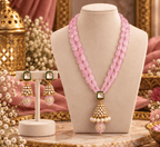 Aganya kreation Jewelry Saawariya Ethnic Kundan Meenakari Necklace Set for Women