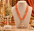 Aganya kreation Jewelry Saawariya Ethnic Kundan Meenakari Necklace Set for Women