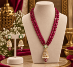 Aganya kreation Jewelry Saawariya Ethnic Kundan Meenakari Necklace Set for Women
