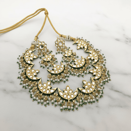 Aganya kreation jewelry Sets Aadrika Kundan Set - Handcrafted Elegance for Every Occasion