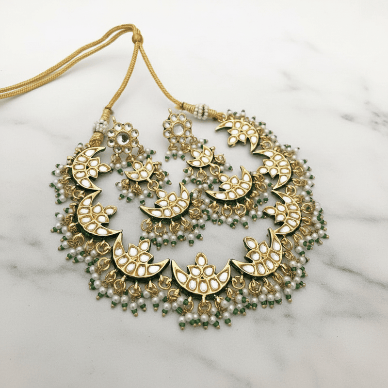 Aganya kreation jewelry Sets Aadrika Kundan Set - Handcrafted Elegance for Every Occasion