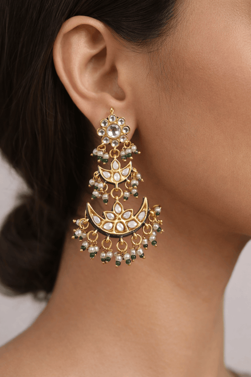 Aganya kreation jewelry Sets Aadrika Kundan Set - Handcrafted Elegance for Every Occasion