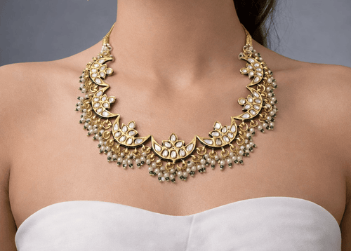 Aganya kreation jewelry Sets Aadrika Kundan Set - Handcrafted Elegance for Every Occasion