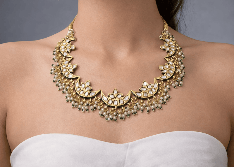 Aganya kreation jewelry Sets Aadrika Kundan Set - Handcrafted Elegance for Every Occasion