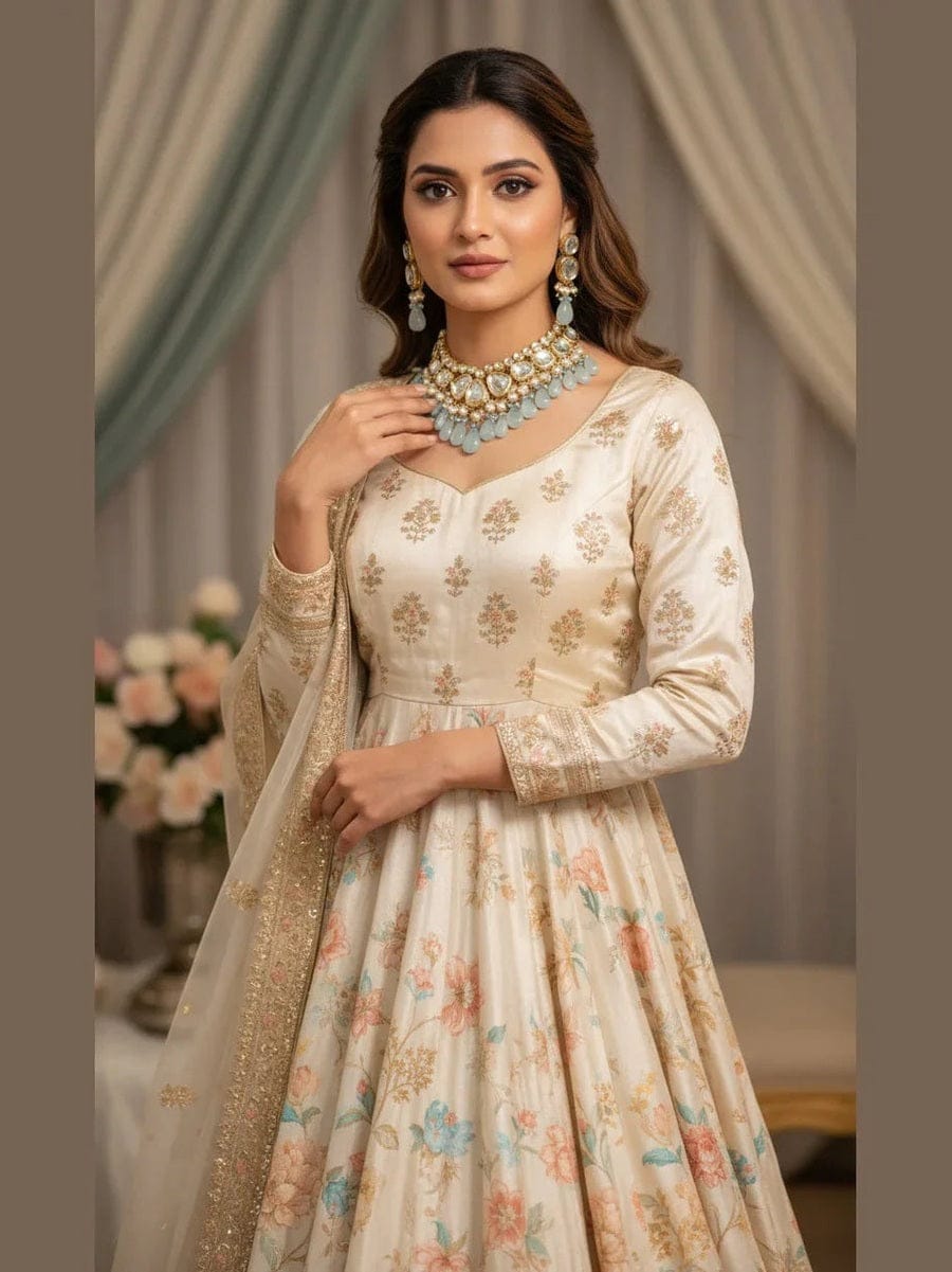 Aganya kreation jewelry Sets Aisha Kundan Set - Elegant Jewelry for Every Occasion Light blue