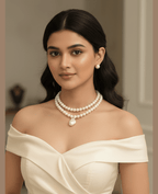 Aganya kreation jewelry Sets Alvyena shell pearls mala set