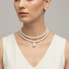 Aganya kreation jewelry Sets Alvyena shell pearls mala set