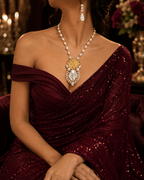 Aganya kreation jewelry Sets Amoli Real Pearl Set - Elegant Handcrafted Jewelry