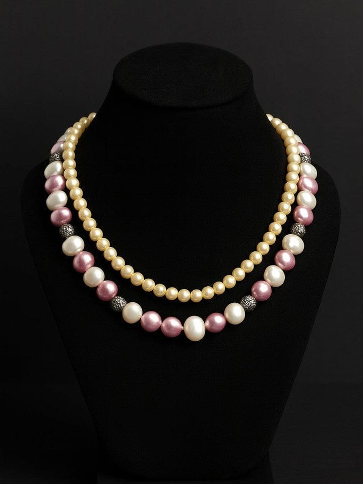 Aganya kreation jewelry Sets Anahi Mala Set - Elegant Shell Pearl Jewelry for Any Occasion