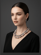 Aganya kreation jewelry Sets Anahi Mala Set - Elegant Shell Pearl Jewelry for Any Occasion