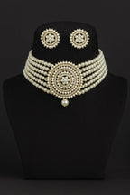 Aganya kreation jewelry Sets Aria Real Pearl Set - Elegance in Every Strand