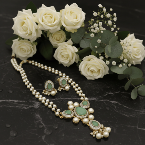 Aganya kreation jewelry Sets Arshiya real pearl set