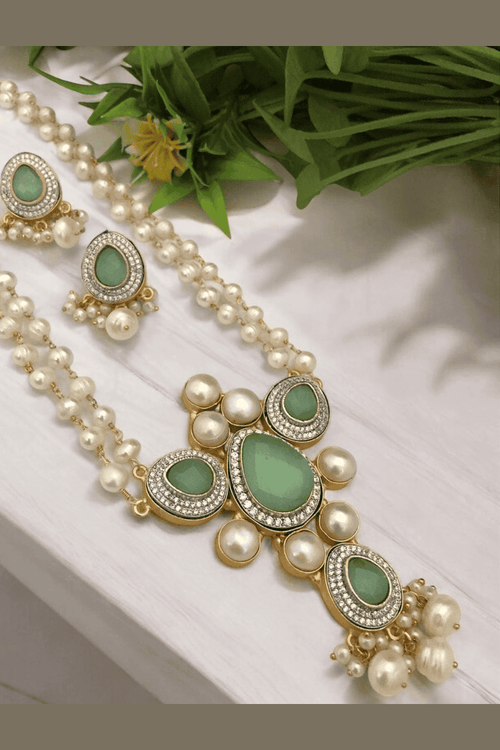 Aganya kreation jewelry Sets Arshiya real pearl set