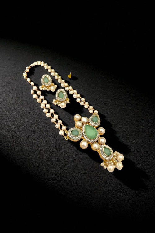 Aganya kreation jewelry Sets Arshiya real pearl set