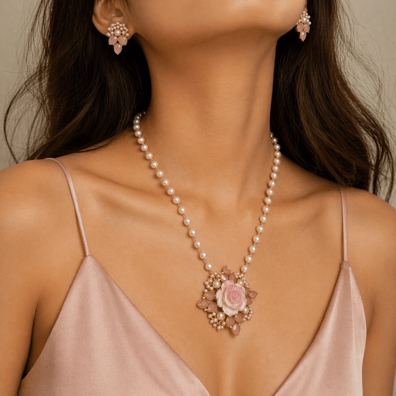 Aganya kreation jewelry Sets Aurelia Real Pearl Sets - Elegant Jewelry for Every Occasion