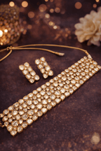 Aganya kreation jewelry Sets Aurora massonite polki kundan set