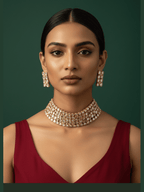 Aganya kreation jewelry Sets Aurora massonite polki kundan set