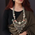 Aganya kreation jewelry Sets Baruni Set - Exquisite German Silver Kundan Jewelry