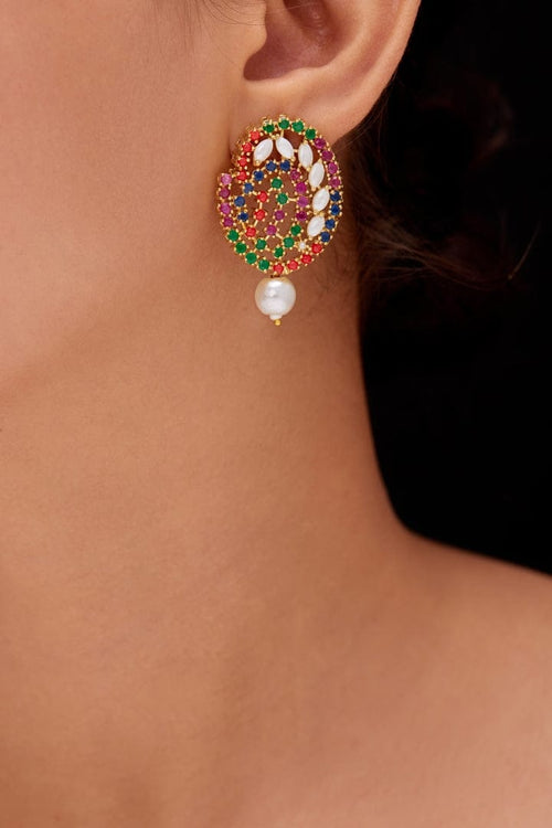 Aganya kreation jewelry Sets Bhagya Real Pearl Set - Exquisite Ethnic Jewelry