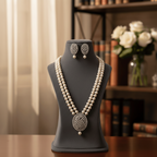 Aganya kreation jewelry Sets Bhuvi Real Pearl Set - Elegance in Every Detail