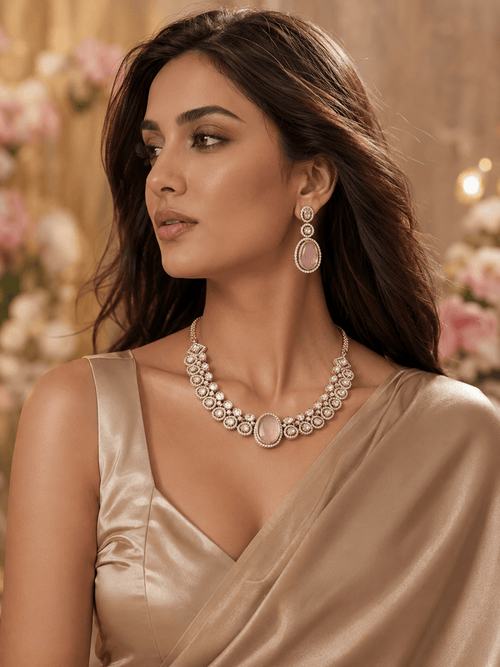 Aganya kreation jewelry Sets Changeable Polki Kundan 'Mrigha' Set - Aganya Kreation