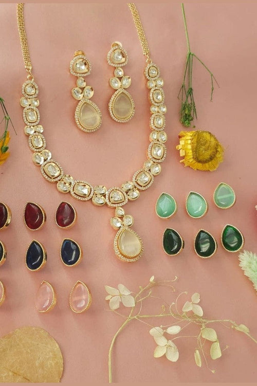 Aganya kreation jewelry Sets Changeable Polki Raga Set - Exquisite Jewelry by Aganya Kreation