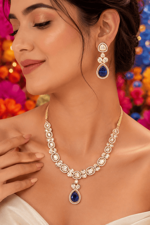 Aganya kreation jewelry Sets Changeable Polki Raga Set - Exquisite Jewelry by Aganya Kreation