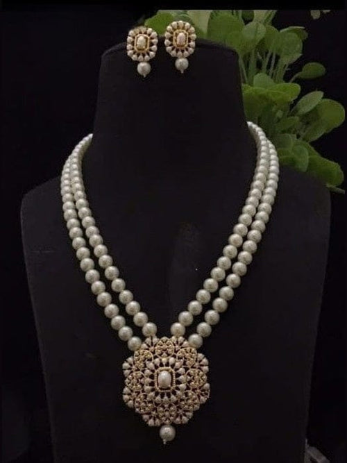 Aganya kreation jewelry Sets Charita Real Pearl Set - Exquisite Ethnic Jewelry