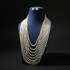 Aganya kreation jewelry Sets Classic Luxe Multi-Layer Pearl Set-- Elegant Jewelry for All Occasions