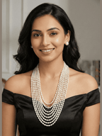 Aganya kreation jewelry Sets Classic Luxe Multi-Layer Pearl Set-- Elegant Jewelry for All Occasions