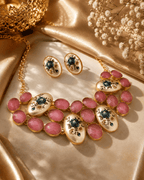 Aganya kreation jewelry Sets Daisy Real Pearl Set - Whimsical Elegance in Jewelry