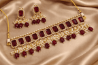 Aganya kreation jewelry Sets Designer Bhavisha Stone Traditional Choker Set