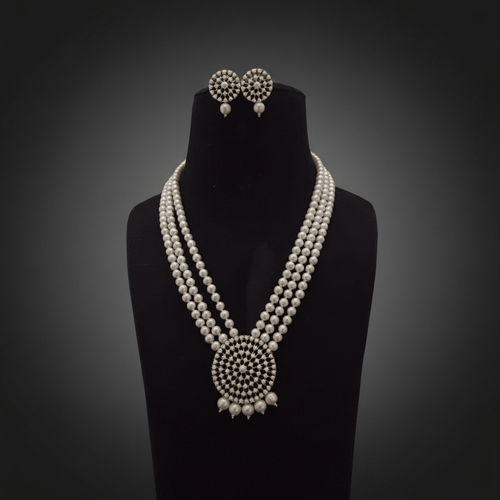 Aganya kreation jewelry Sets Divija Real Pearl Set - Exquisite Ethnic Jewelry