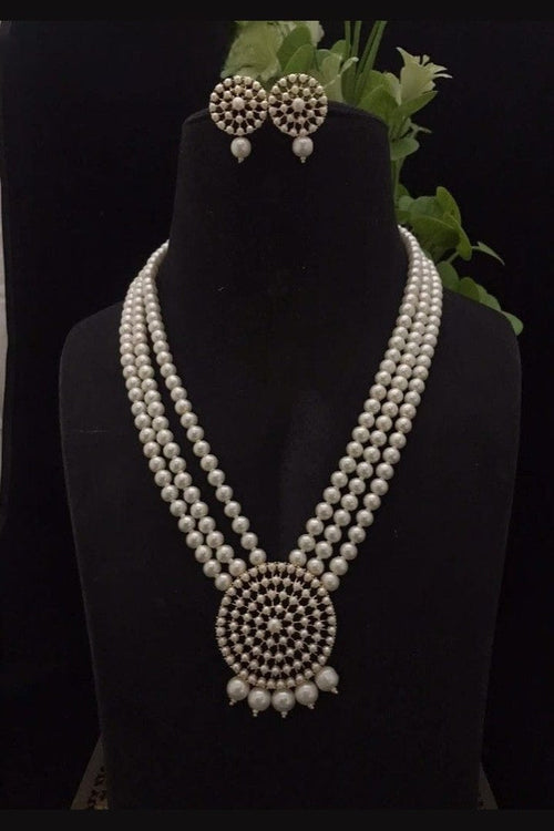 Aganya kreation jewelry Sets Divija Real Pearl Set - Exquisite Ethnic Jewelry