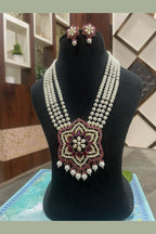 Aganya kreation jewelry Sets Elegant Akshi Real Pearl Set - Timeless Jewelry Collection