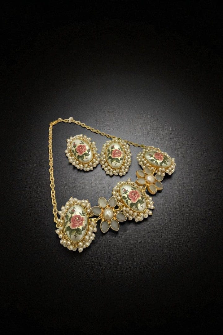 Aganya kreation jewelry Sets Elegant Ekantika Real Pearl Set - Timeless Jewelry