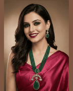 Aganya kreation jewelry Sets Elegant Pihu Kundan Set - Antique Gold Jewelry