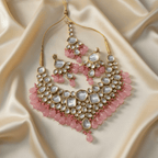 Aganya kreation jewelry Sets Ethnic Sushmita Onyx Stone Set with Kundan - Aganya Kreation