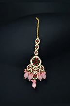 Aganya kreation jewelry Sets Ethnic Sushmita Onyx Stone Set with Kundan - Aganya Kreation