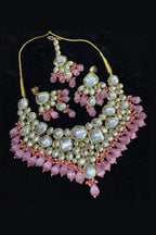 Aganya kreation jewelry Sets Ethnic Sushmita Onyx Stone Set with Kundan - Aganya Kreation
